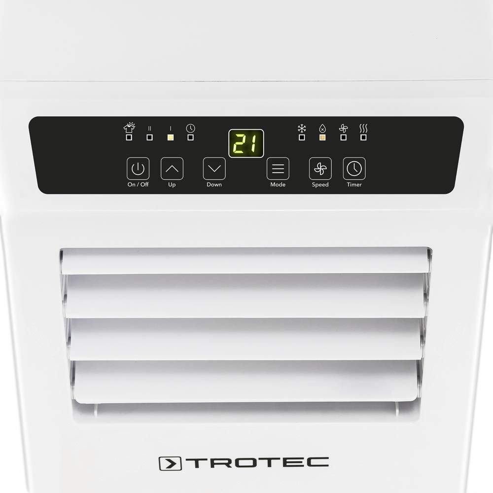 TROTEC Lokales Klimagerät mit Heizfunktion PAC 2010 SH mobile Klimaanlage 4-in-1 Kühlung, Beheizung, Ventilation, Entfeuchtung Klimagerät 2 kW 7.000 BTU/h für Raumgröße bis 26 m² und 65 m³ – Bild 2