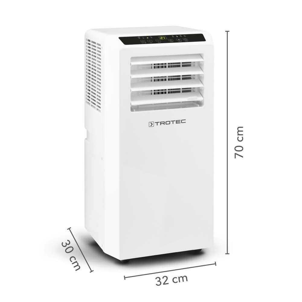 TROTEC Lokales Klimagerät mit Heizfunktion PAC 2010 SH mobile Klimaanlage 4-in-1 Kühlung, Beheizung, Ventilation, Entfeuchtung Klimagerät 2 kW 7.000 BTU/h für Raumgröße bis 26 m² und 65 m³ – Bild 6